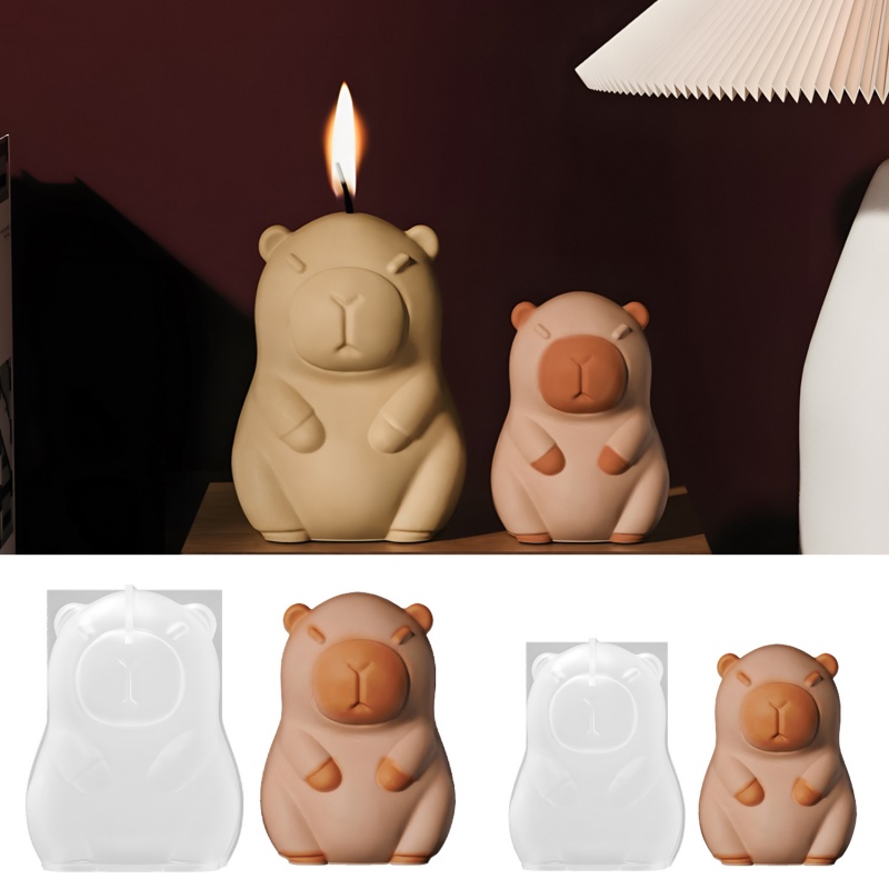 Candle Making Tutorial - Капибара пудинг, силиконовая форма для выпечки,